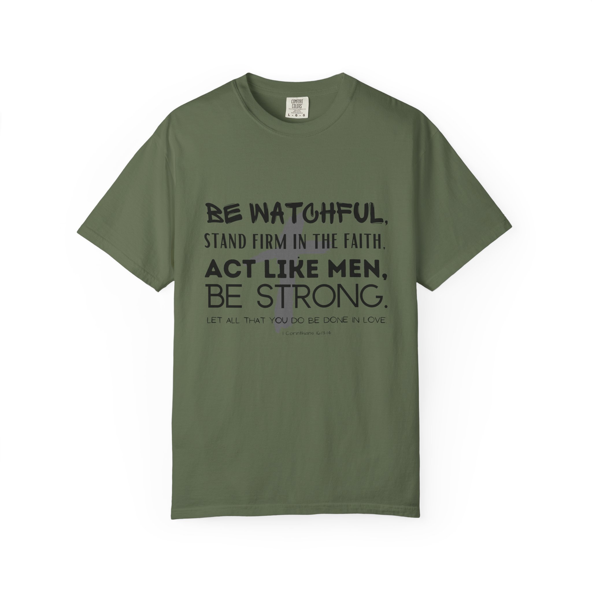 Christian Faith T-Shirt — "Be Watchful, Stand Firm" Inspirational Scripture Tee - Image 14