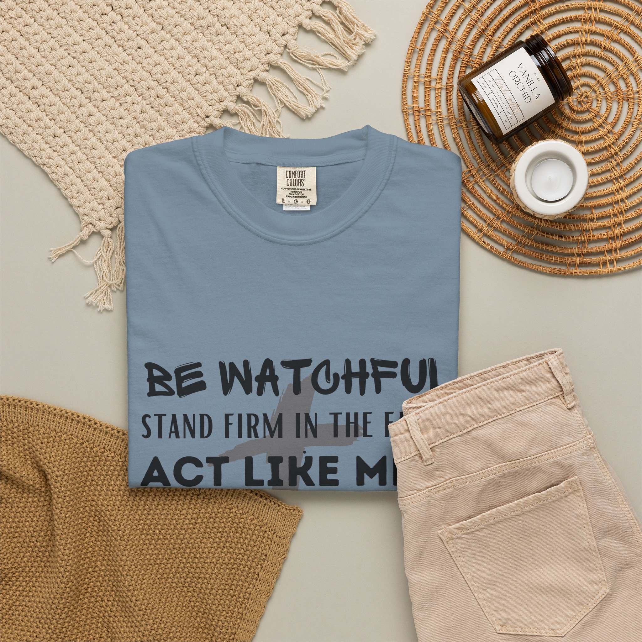 Christian Faith T-Shirt — "Be Watchful, Stand Firm" Inspirational Scripture Tee - Image 21