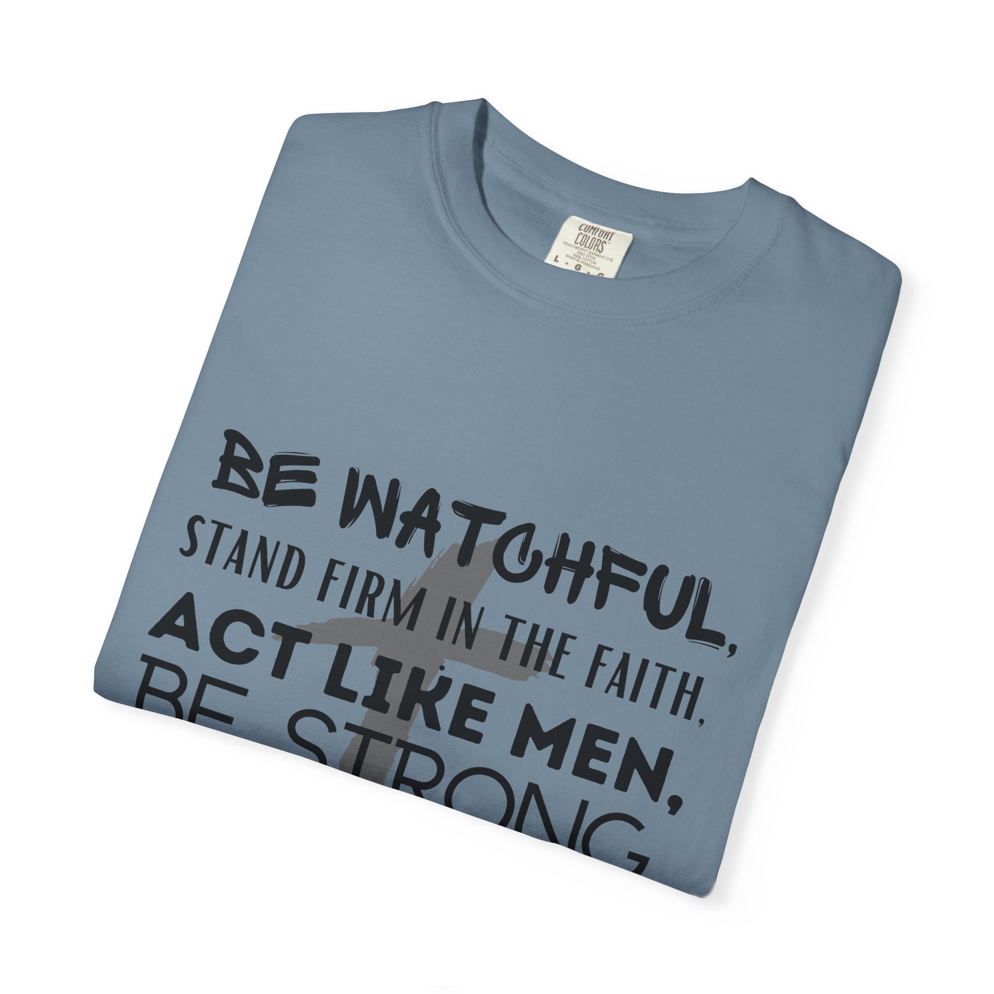 Christian Faith T-Shirt — "Be Watchful, Stand Firm" Inspirational Scripture Tee - Image 20