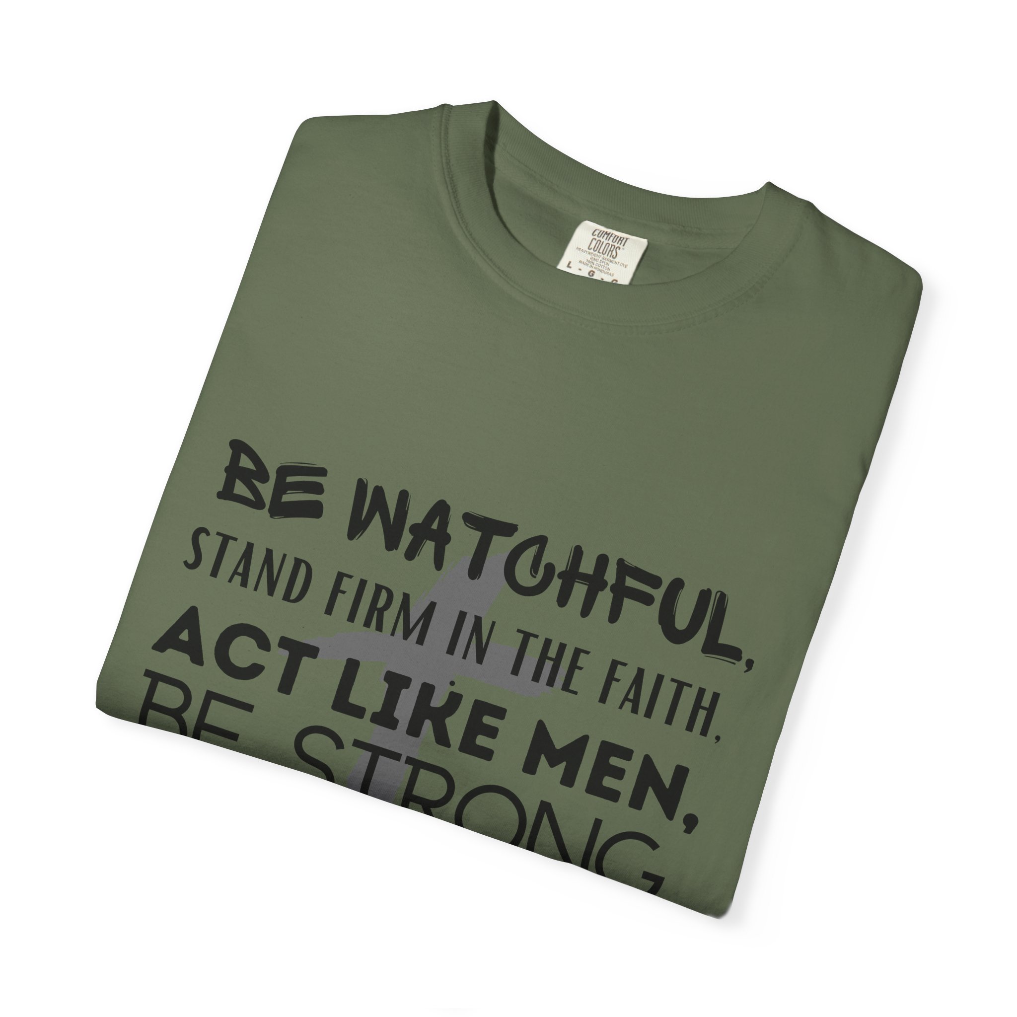 Christian Faith T-Shirt — "Be Watchful, Stand Firm" Inspirational Scripture Tee - Image 16