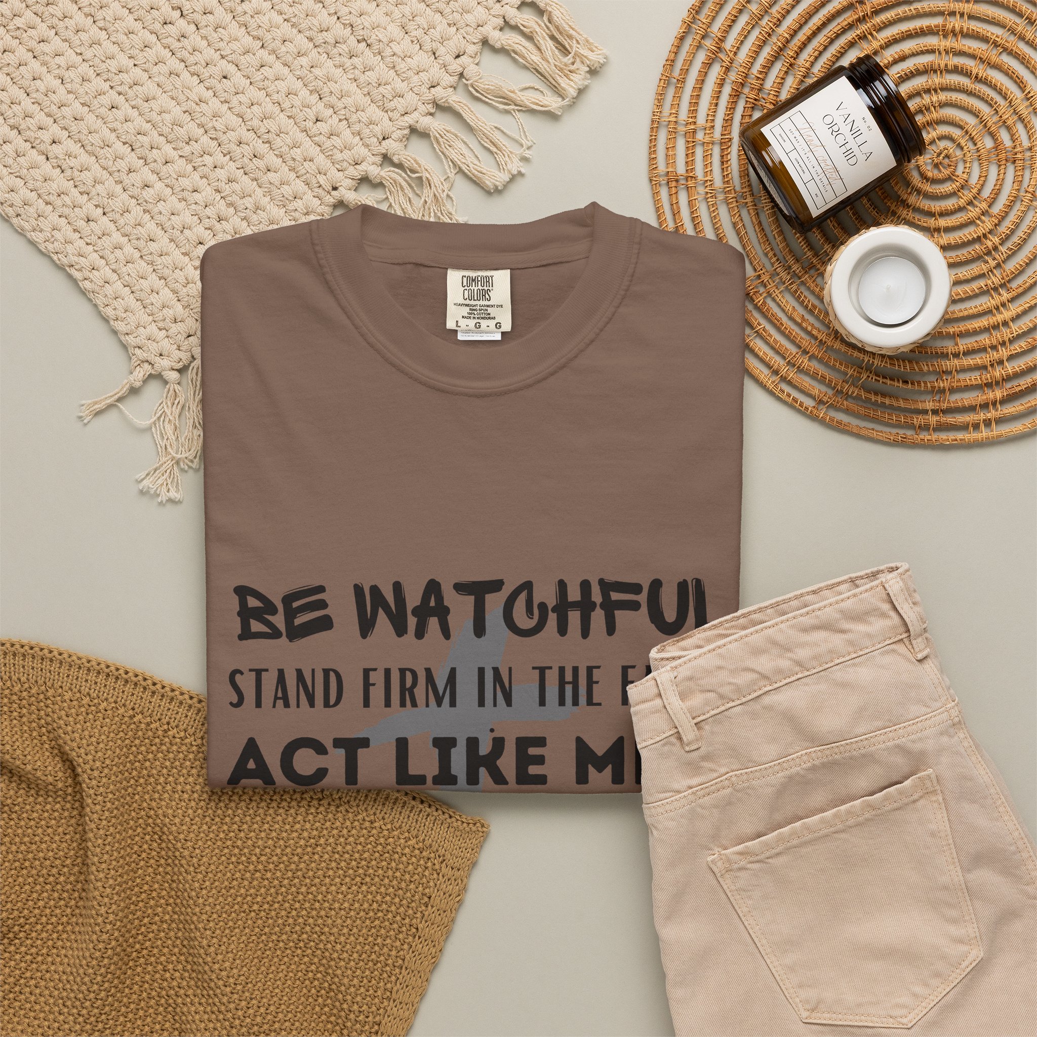 Christian Faith T-Shirt — "Be Watchful, Stand Firm" Inspirational Scripture Tee - Image 13